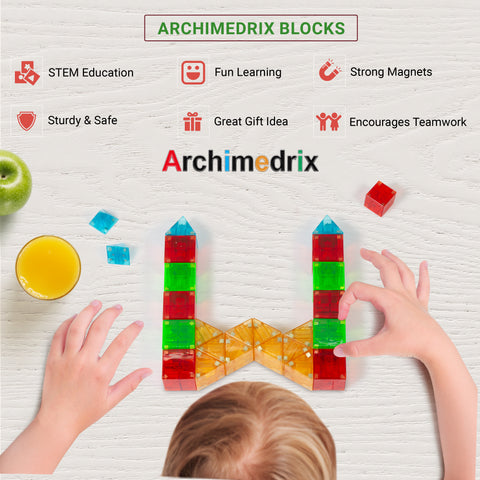 Archimedrix 25 pcs Colorful Magnetic Building Blocks