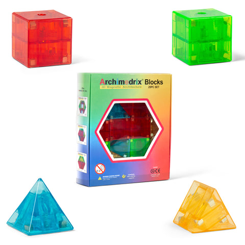 Archimedrix 25 pcs Colorful Magnetic Building Blocks